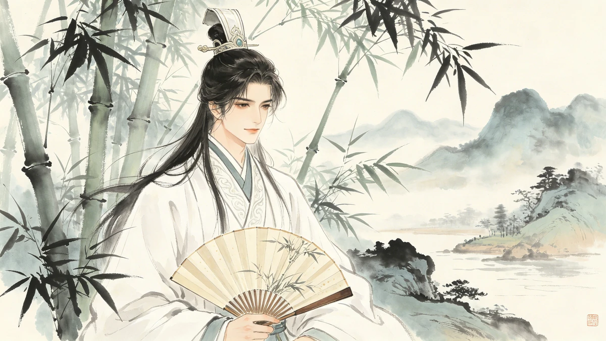 古风国潮男士头像生成示例1